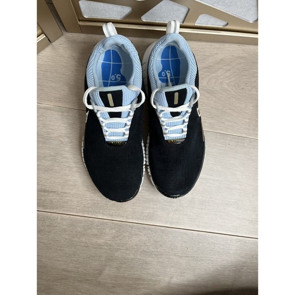 Nike Women Free 5.0 sz 8 Running Shoes Blue black 308975 Lace Up sneakers - Picture 5 of 10